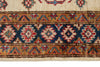 3x4 Beige and Navy Kazak Tribal Rug