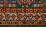 2x6 Green and Blue Kazak Tribal Runner