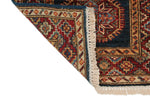 2x6 Navy and Red Kazak Tribal Runner