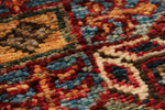 2x6 Navy and Red Kazak Tribal Runner