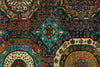 10x13 Turquoıse and Multicolor Turkish Tribal Rug