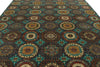 10x13 Turquoıse and Multicolor Turkish Tribal Rug