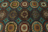 10x13 Turquoıse and Multicolor Turkish Tribal Rug