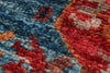 3x27 Blue and Multicolor Turkish Tribal Runner