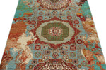 4x7 Multicolor and Multicolor Turkish Tribal Rug