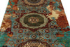 4x7 Multicolor and Multicolor Turkish Tribal Rug