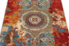 3x5 Red and Multicolor Turkish Tribal Rug