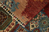 3x5 Red and Multicolor Turkish Tribal Rug