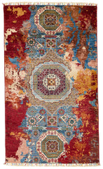 3x5 Multicolor Turkish Tribal Rug