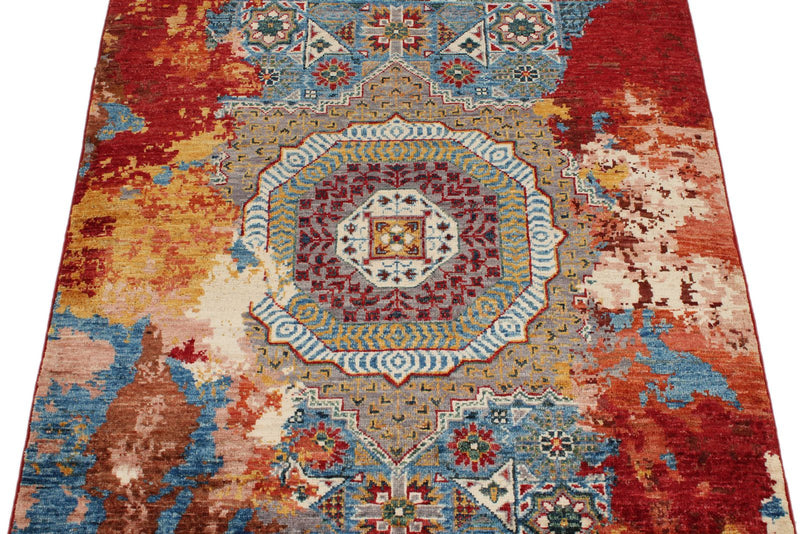 3x5 Multicolor Turkish Tribal Rug