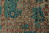 10x13 Turquoıse and Light Gray Anatolian Traditional Rug