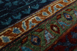 10x13 Light Blue and Navy Anatolian Traditional Rug