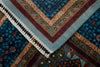 10x13 Light Blue and Navy Anatolian Traditional Rug