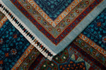 10x13 Light Blue and Navy Anatolian Traditional Rug