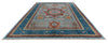 10x13 Light Blue and Navy Anatolian Traditional Rug