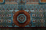 10x13 Light Blue and Navy Anatolian Traditional Rug