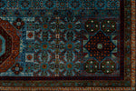 10x13 Light Blue and Navy Anatolian Traditional Rug
