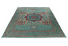 10x13 Turquoıse and Multicolor Anatolian Traditional Rug