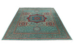 10x13 Turquoıse and Multicolor Anatolian Traditional Rug