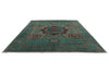 10x13 Turquoıse and Multicolor Anatolian Traditional Rug