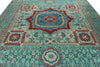 10x13 Turquoıse and Multicolor Anatolian Traditional Rug