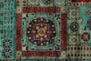 10x13 Turquoıse and Multicolor Anatolian Traditional Rug