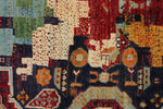 3x10 Navy and Multicolor Anatolian Traditional Runner