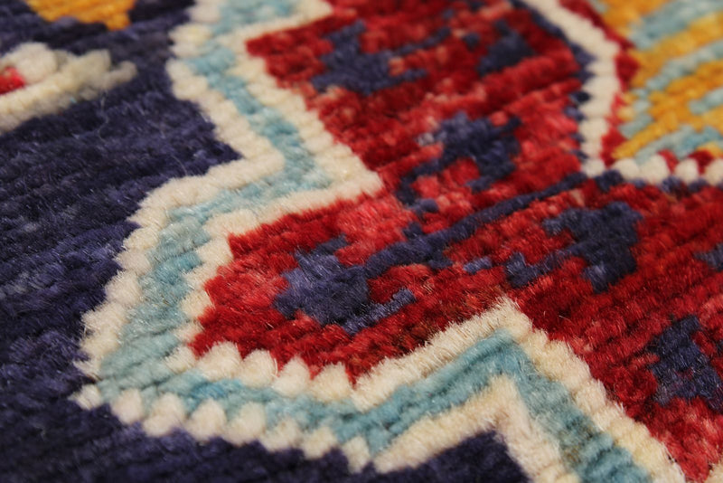 3x10 Navy and Multicolor Anatolian Traditional Runner