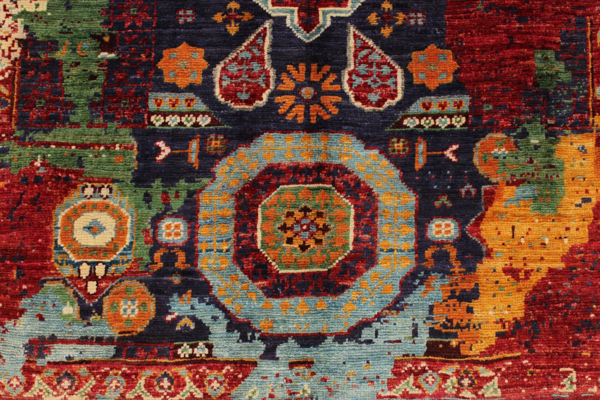 3x10 Navy and Multicolor Anatolian Traditional Runner