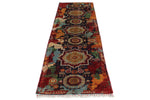 3x10 Navy and Multicolor Anatolian Traditional Runner