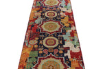 3x10 Navy and Multicolor Anatolian Traditional Runner