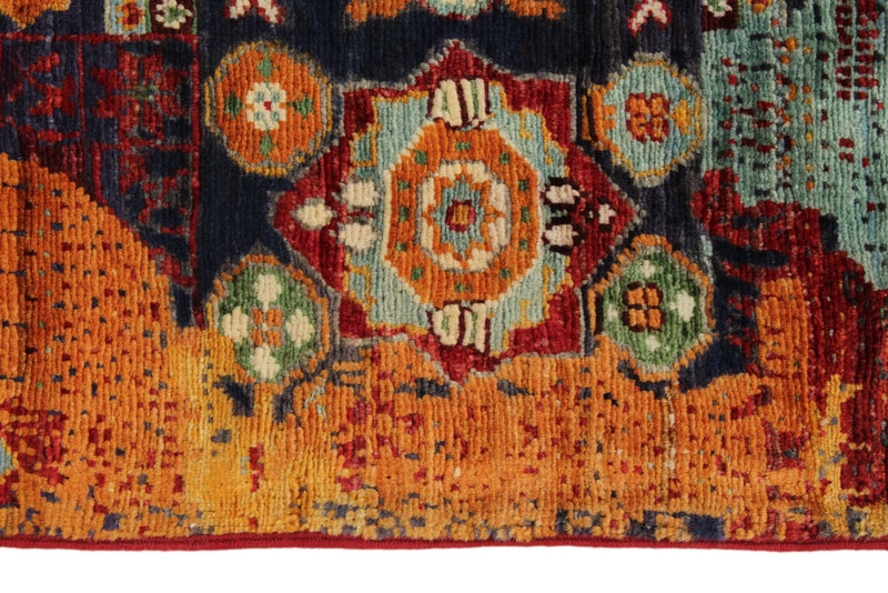 3x10 Navy and Multicolor Anatolian Traditional Runner