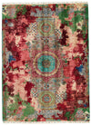 6x8 Red and Multicolor Anatolian Traditional Rug