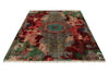 6x8 Red and Multicolor Anatolian Traditional Rug