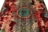 6x8 Red and Multicolor Anatolian Traditional Rug