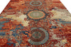 9x12 Red and Multicolor Anatolian Traditional Rug