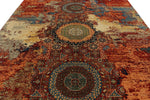 9x12 Red and Multicolor Anatolian Traditional Rug