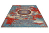 6x9 Red and Blue Anatolian Traditional Rug