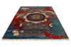 6x9 Red and Blue Anatolian Traditional Rug