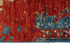 6x9 Red and Blue Anatolian Traditional Rug