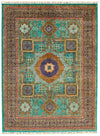 5x7 Turquoıse and Light Brown Anatolian Traditional Rug