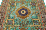 5x7 Turquoıse and Light Brown Anatolian Traditional Rug