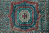 6x8 Dark Brown and Turquoıse Anatolian Traditional Rug