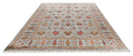8x10 Gray and Multicolor Turkish Tribal Rug