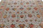 8x10 Gray and Multicolor Turkish Tribal Rug
