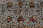 8x10 Gray and Multicolor Turkish Tribal Rug