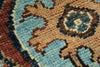 9x12 Light Blue and Multicolor Turkish Tribal Rug