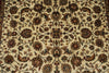 6x8 Ivory and Red Turkish Traditional Rug