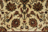 6x8 Ivory and Red Turkish Traditional Rug