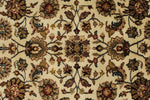 6x8 Ivory and Red Turkish Traditional Rug